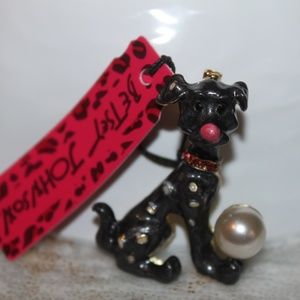 Nwt: Dogs: I'm Ben The Black enamel Dog Brooch